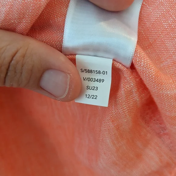 Athleta Voyager Linen Tank Top Sunset Glow XL - Picture 5 of 6